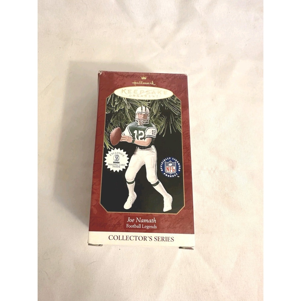 Joe Namath New York Jets Football Hallmark Keepsake Ornament With Card